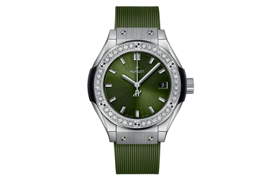 Hublot - Classic Fusion Titanium Green Diamonds - 591.nx.8970.rx.1204 - Titanium (mb334)