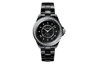 Chanel - J12 Diamond Bezel - H6526 - Ceramic & Steel (mb1056)