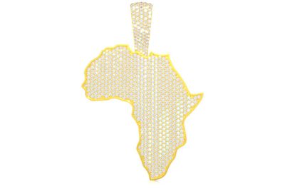 3.48ctw Diamond Africa Pendant - 18k Rose Gold