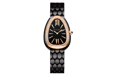 Bulgari - Serpenti Seduttori - 103706 - Rose Gold, Steel, & Diamonds (mb623)