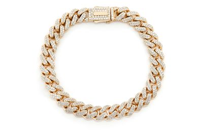 8MM Miami Cuban Bracelet 14k   4.17ctw 