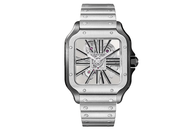 Cartier - Santos Skeleton - Whsa0027 - Stainless Steel (rb675)