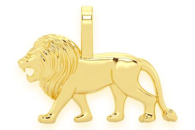 Lion Pendant 14k Solid Gold