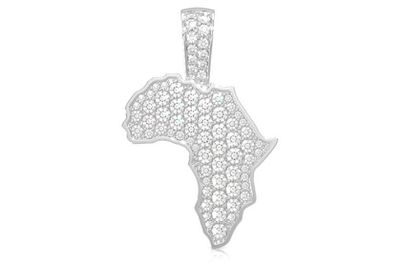 1.25ctw Diamond Africa Pendant - 14k Rose Gold