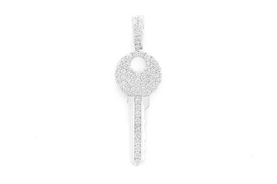 Small Key Pendant 14k   