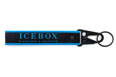 Icebox Blue Gold Keychain