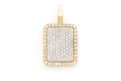 Petite Pillow Pendant Pendant 14k Yellow Gold 0.63ctw