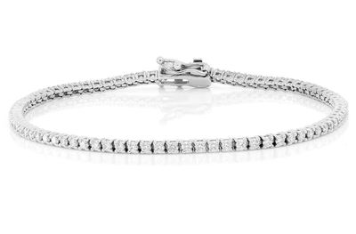 2pt Prong Set Diamond Tennis Bracelet 14k Solid Gold 2.00ctw