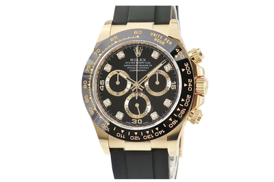 Rolex - Daytona Oysterflex - 116518g - My2023 - Yellow Gold Black Ceramic [00044] (diamond Dial)