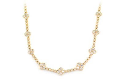 Clover Necklace 14k   5.75ctw