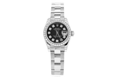 Rolex - Datejust 26 - 179160 - Steel - Custom Diamond Bezel & Dial - (500-06061)