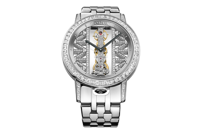 Corum - Golden Bridge Round 43 Baguette Le - B113/04470 - White Gold (mb560)