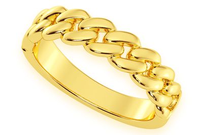 Cuban Ring 14k Solid Gold