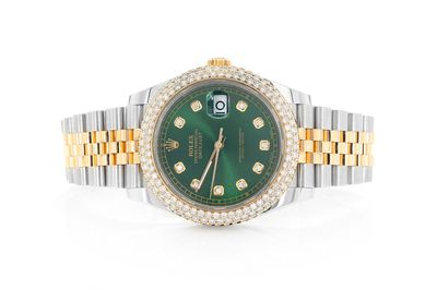 Rolex Datejust 41MM 18k Yellow Gold & Steel (126333) - 3.30ctw Diamond Bezel