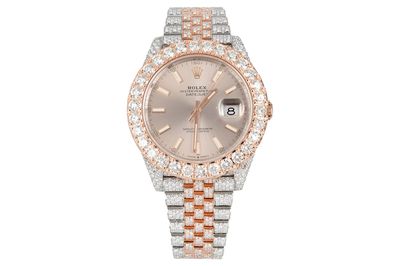 Rolex - Datejust 41 - 126331 - Steel & Rose Gold - Custom Iced Out - (500-06074)