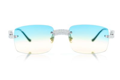 Cartier Glasses Iced Out Diamond Rimless - 3.50ctw - White Gold