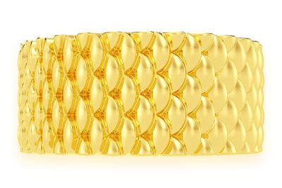 Dragon Scales Ring 14k Solid Gold