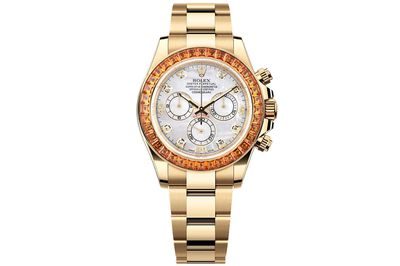 Rolex - Daytona - 116578saco - Yellow Gold Orange Sapphire (mb615)