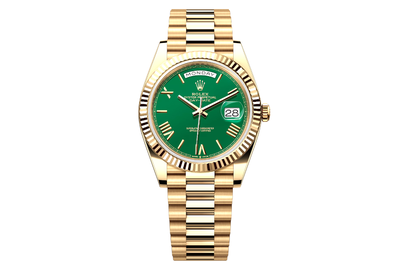 2024 Rolex - Day Date 40 - 228238 - Yellow Gold & Green Dial