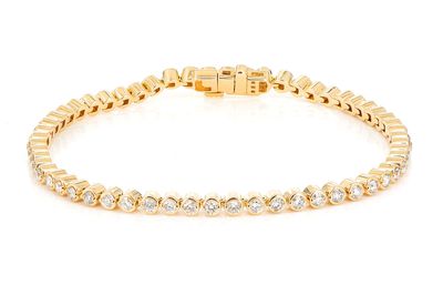 Bezel Set Tennis Bracelet 14k   2.00ctw