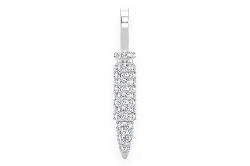 Diamond deals bullet pendant