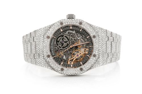 Audemars Piguet Royal Oak Skeleton 41MM Fully Iced Out Icebox