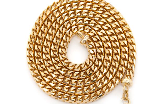 4.5MM Diamond Cut Franco 14k Solid Gold Chain