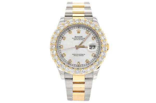 Rolex - Datejust 41 - 126333 - Steel & Gold - Custom Diamond Bezel & Dial - (500-06164)