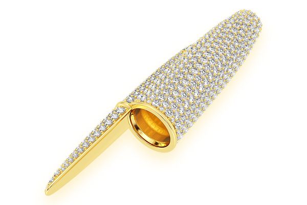 Icebox Bic Pen Cap 14k Solid Gold 6.50ctw