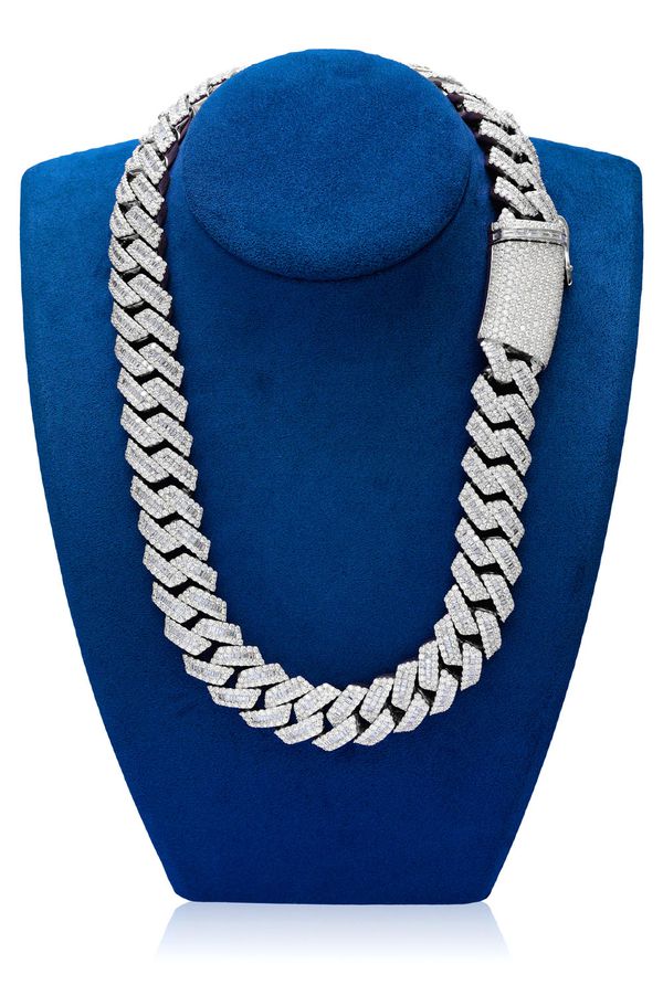 cuban link chain diamonds ice box