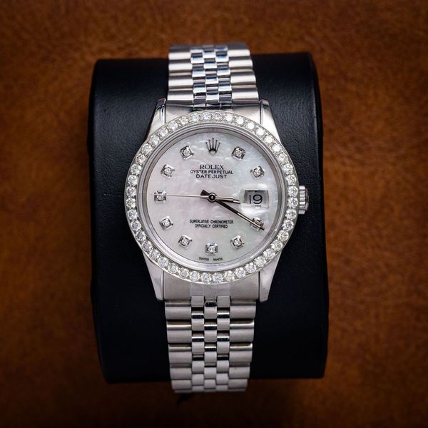 Rolex Datejust 36 - Ss 2.00ctw Jubilee Custom Dia Bezel (1995) - Nc