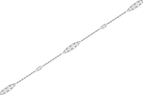 Graduated Diamond Bracelet 14k Solid Gold 0.30ctw