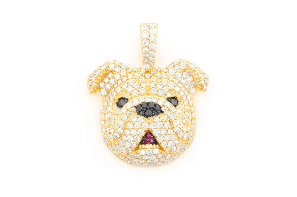 diamond bulldog pendant