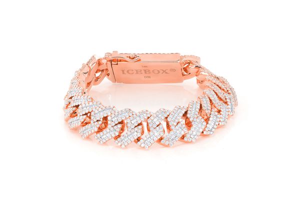 Diamond cuban link bracelet icebox sale