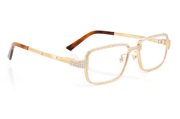 Cartier Glasses Iced Out Diamond Rims - 4.25ctw