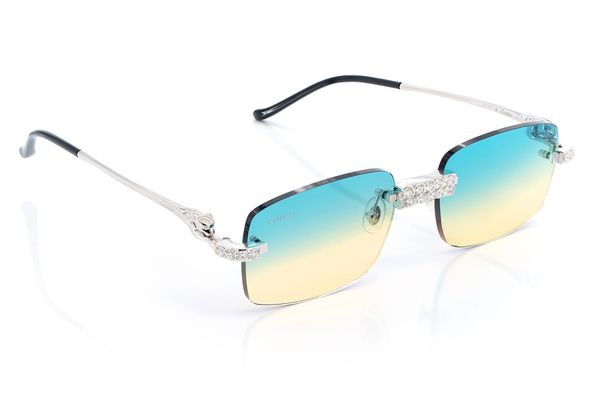 Cartier Glasses Iced Out Diamond Rimless - 3.50ctw - White Gold