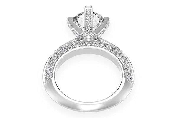 Kifey - 2.00ct Round Solitaire - Knife Edge - Diamond Engagement Ring - All Natural