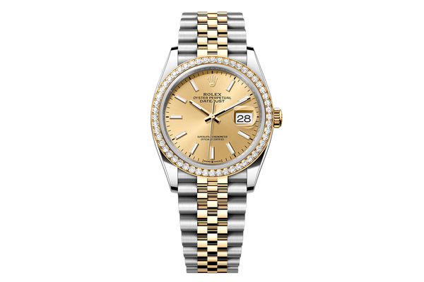 Rolex - Datejust 36 - 126283rbr - Yellow Gold, Steel & Diamonds (rb1777)