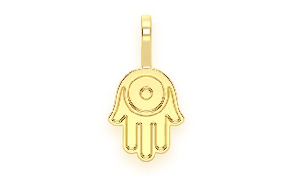 Hamsa Pendant 14k Solid Gold