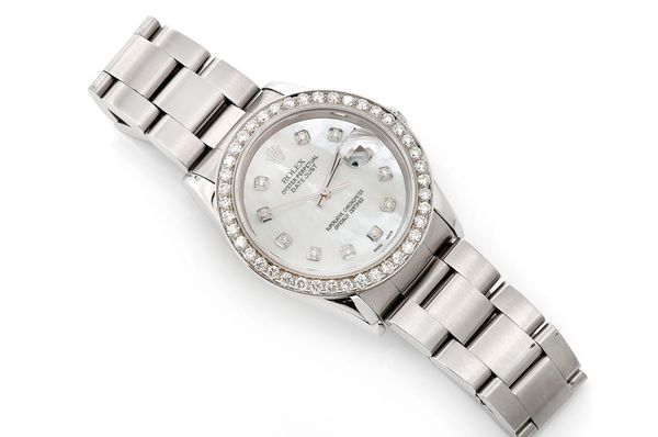 Rolex Datejust 36MM Steel (16200) - 2.00ctw Diamond Bezel