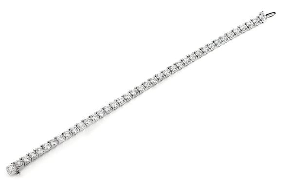 Prong Set Diamond Tennis Bracelet 14k Solid Gold 12.00ctw