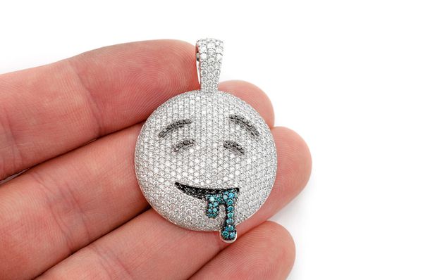 diamond emoji pendant