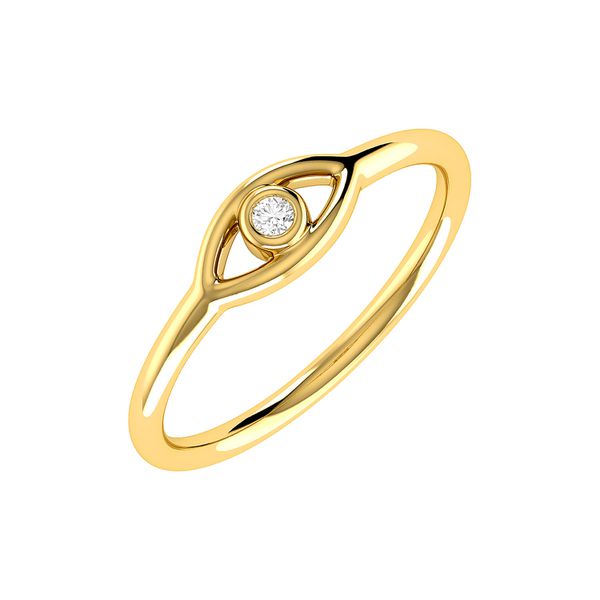 Evil Eye Diamond Ring 14k   