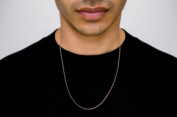 1MM Rope 14k Solid Gold Chain