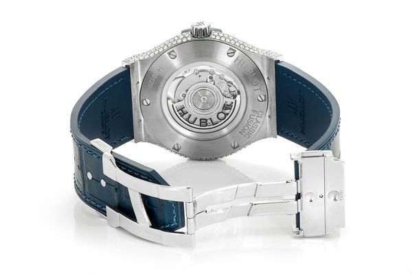 Hublot Classic Fusion 42MM Steel 8.00ctw - Fully Iced Out