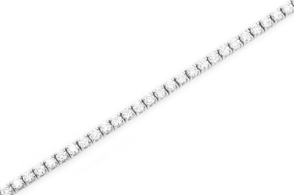 5pt Prong Set Diamond Tennis Bracelet 14k Solid Gold 3.00ctw