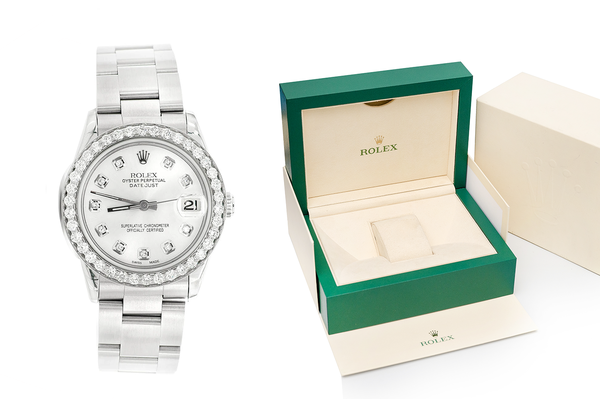 Rolex Datejust 31MM Steel (78240) - 1.50ctw Diamond Bezel