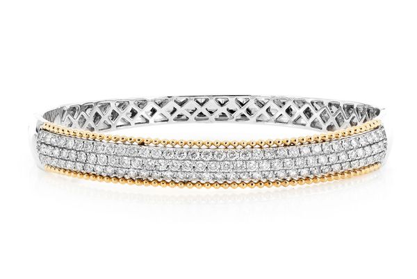 Beaded Border Bracelet 14k   2.50ctw