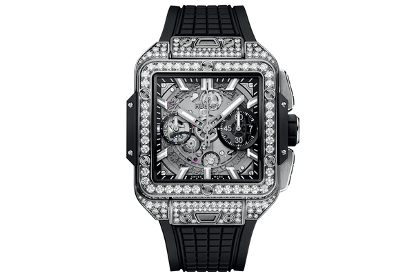 Hublot - Square Bang Unico Titanium Pavé - 821.nx.0170.rx.1604 - Titanium (rb409)