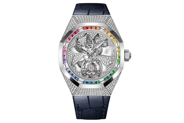 Audemars Piguet - Royal Oak Concept Flying Tourbillon - 26229bc.zy.d326cr.01 - White Gold Diamonds Rainbow Baguette